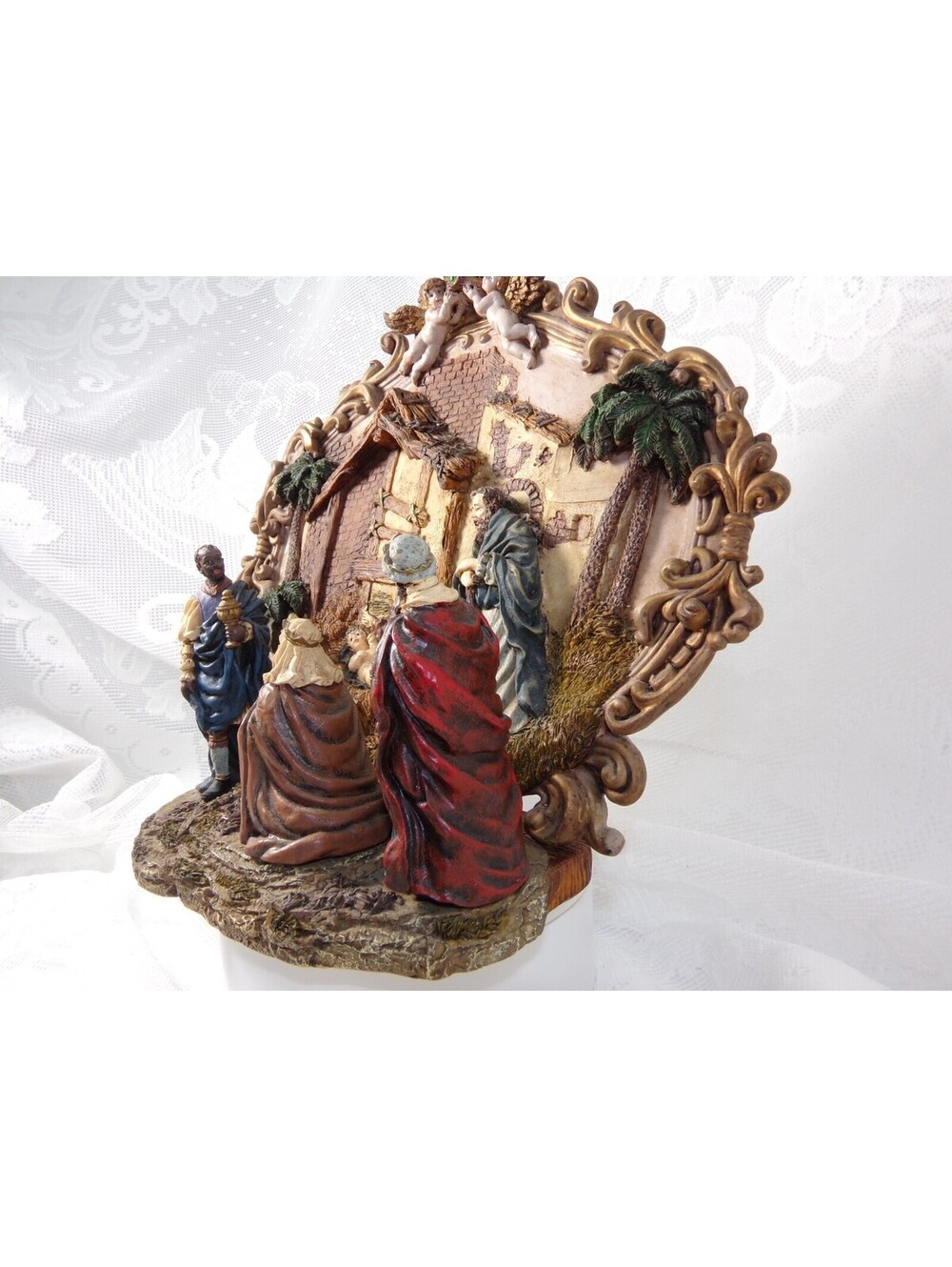 Christmas Ceramic Nativity Mary Joseph Jesus and the three king's Piece. - Picture 16 of 16